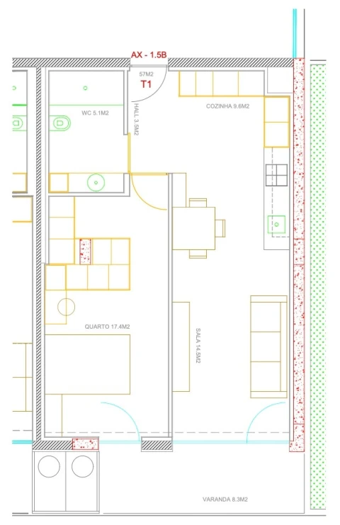 Apartamento T1 para Venda em Ferreiros e Gondizalves