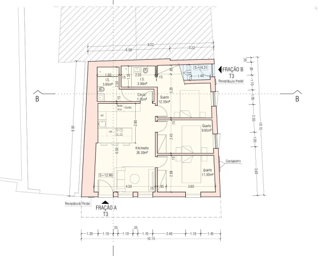 Apartamento T3 para Venda em Lourinhã e Atalaia Planta 1
