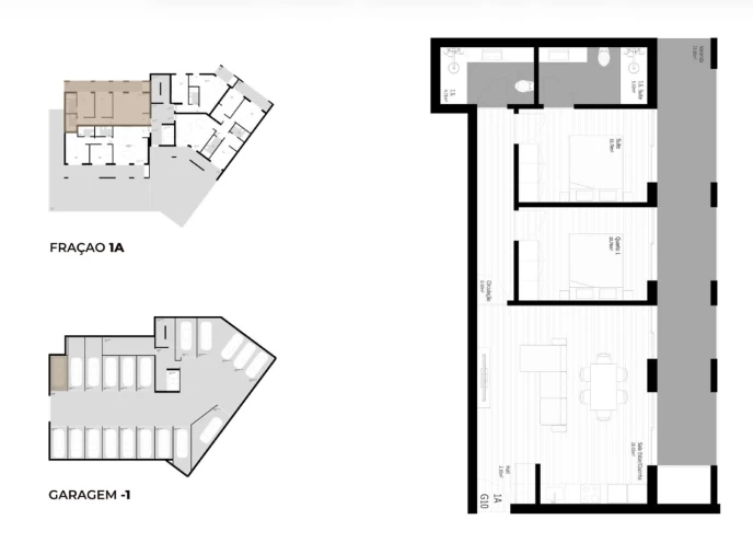 Apartamento T2 para Venda em Pedrouços Planta 1