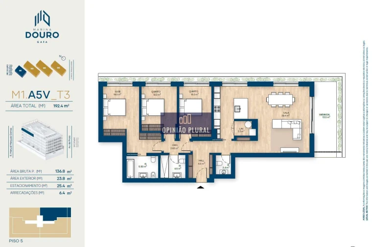 Apartamento T3 para Venda em Canidelo Foto 38