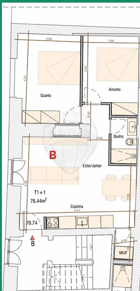 Apartamento T1 para Venda em Bonfim