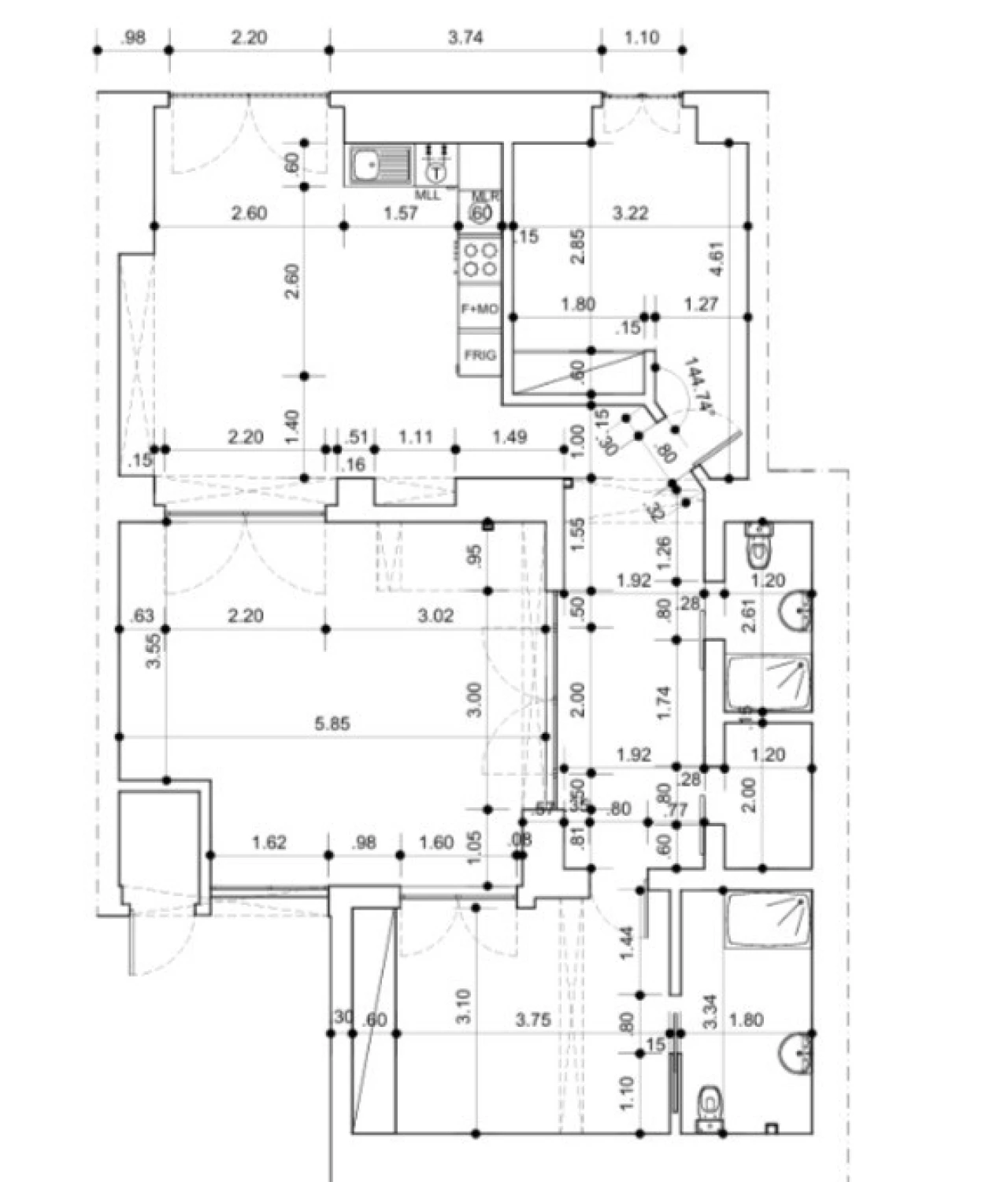 Apartamento T2 para Venda em Vila Real de Santo Antonio Planta 2