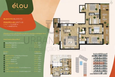 Apartamento T4 para Venda em Santo António dos Cavaleiros e Frielas