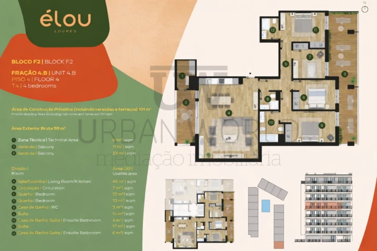 Apartamento T4 para Venda em Santo António dos Cavaleiros e Frielas Foto 20