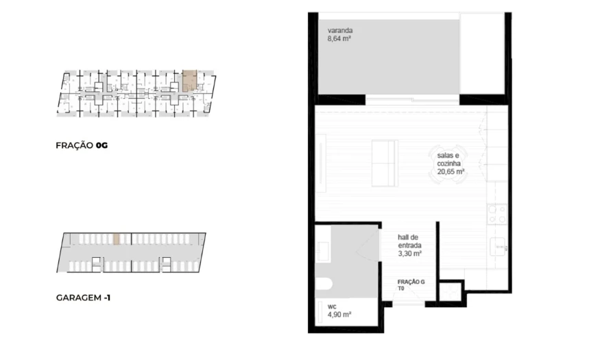 Apartamento para Venda em Campos e Vila Meã Planta 1