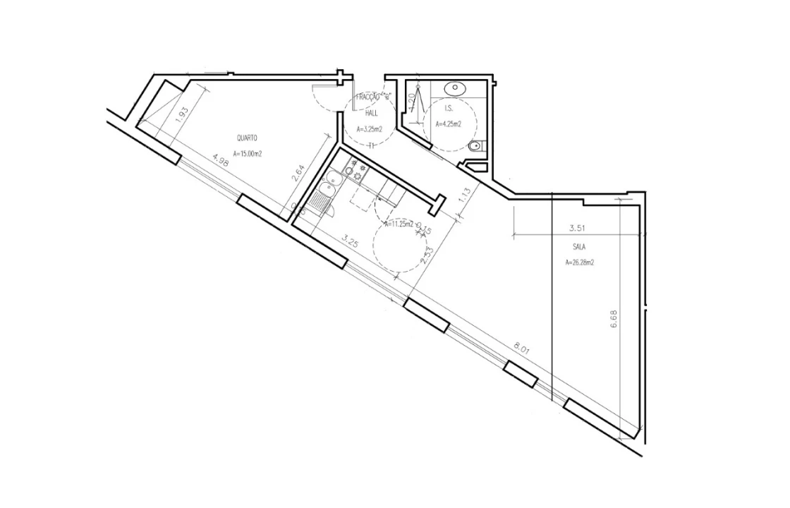Apartamento T3 para Venda em Mina de Água Planta 2