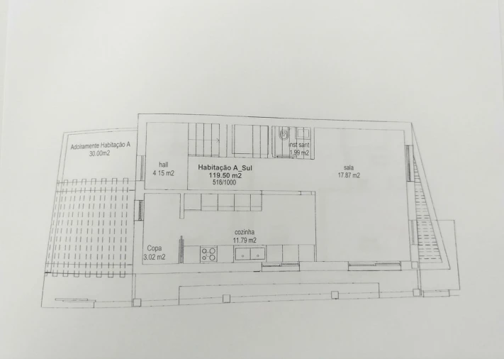 Moradia T3 para Venda em Vila Praia de Ancora Planta 1