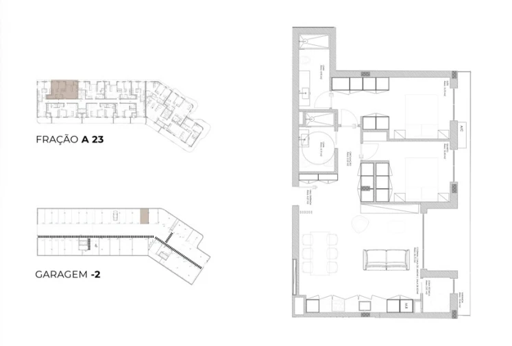 Apartamento T2 para Venda em Oliveira do Douro Planta 1