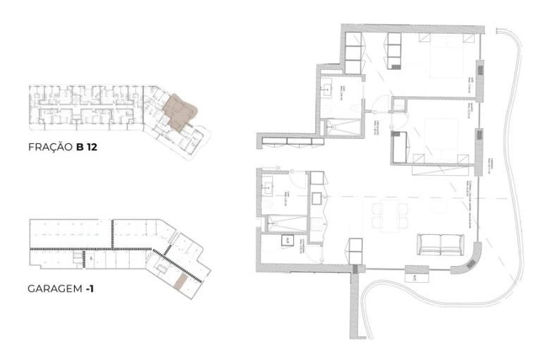 Apartamento T2 para Venda em Oliveira do Douro Planta 1