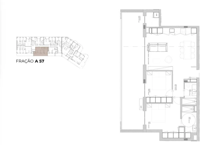 Apartamento T2 para Venda em Oliveira do Douro Planta 1