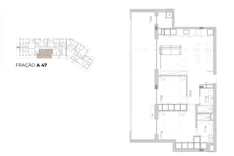 Apartamento T2 para Venda em Oliveira do Douro Planta 1