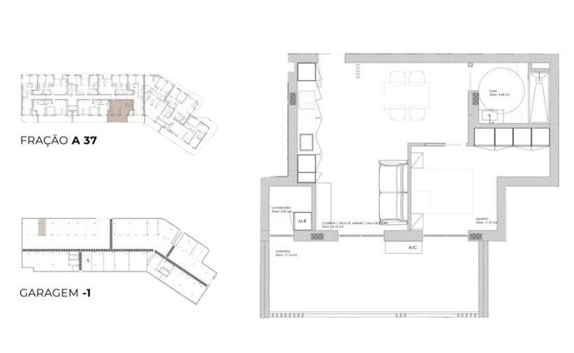 Apartamento T1 para Venda em Oliveira do Douro Planta 1