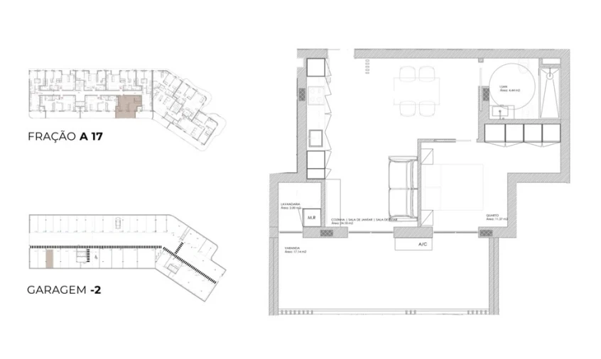 Apartamento T1 para Venda em Oliveira do Douro Planta 1
