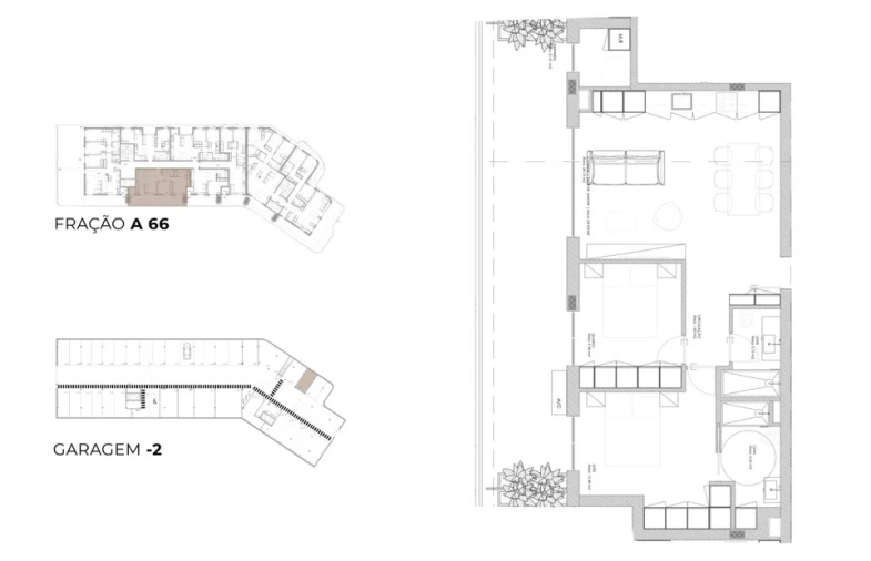 Apartamento T2 para Venda em Oliveira do Douro Planta 1