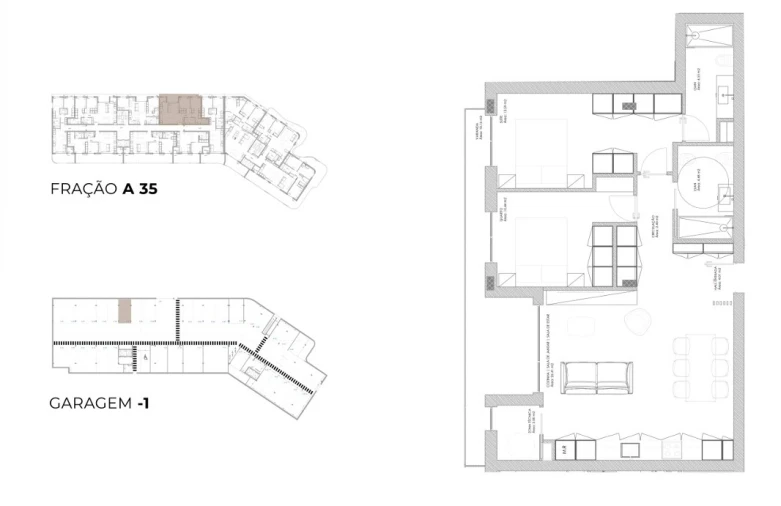 Apartamento T2 para Venda em Oliveira do Douro Planta 1