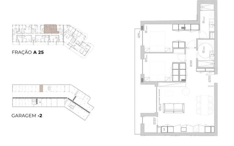 Apartamento T2 para Venda em Oliveira do Douro Planta 1
