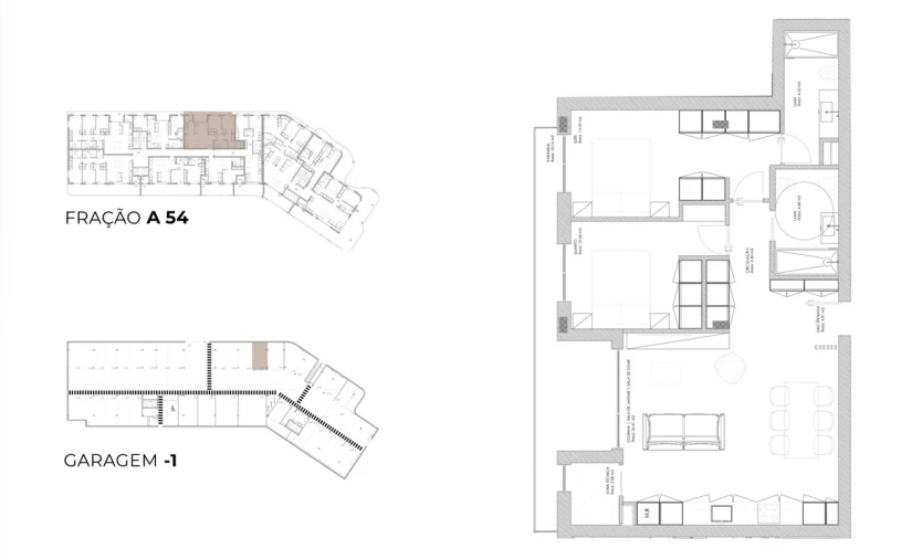 Apartamento T2 para Venda em Oliveira do Douro Planta 1