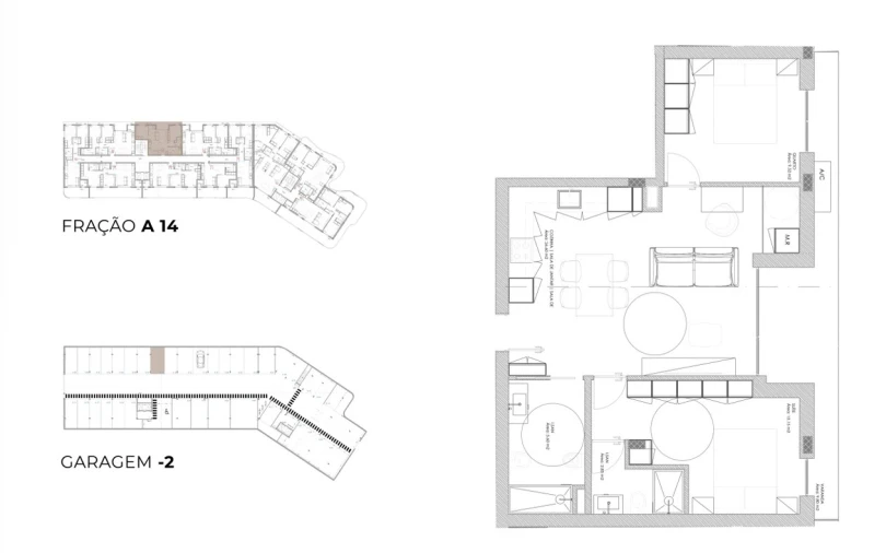 Apartamento T2 para Venda em Oliveira do Douro Planta 1