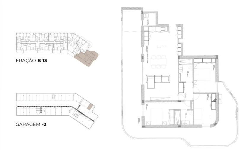 Apartamento T3 para Venda em Oliveira do Douro Planta 1