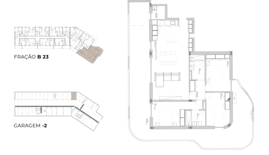 Apartamento T3 para Venda em Oliveira do Douro Planta 1