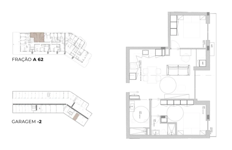 Apartamento T2 para Venda em Oliveira do Douro Planta 1