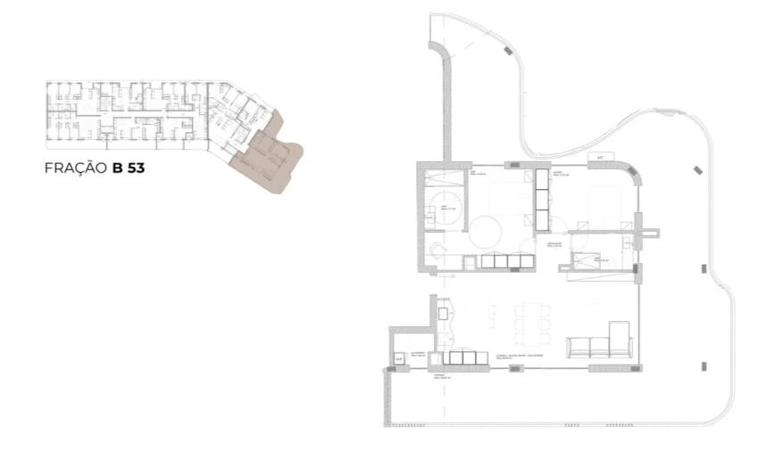 Apartamento T2 para Venda em Oliveira do Douro Planta 1