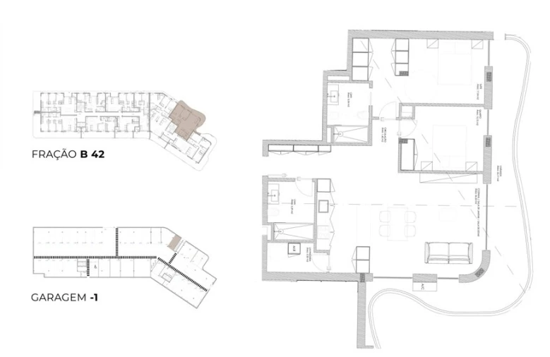 Apartamento T2 para Venda em Oliveira do Douro Planta 1