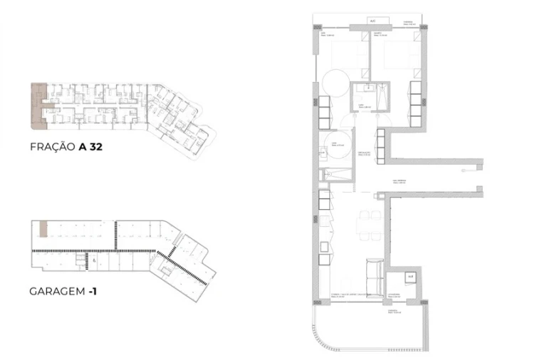 Apartamento T2 para Venda em Oliveira do Douro Planta 1