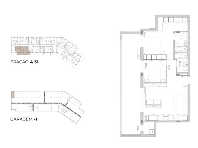 Apartamento T2 para Venda em Oliveira do Douro Planta 1