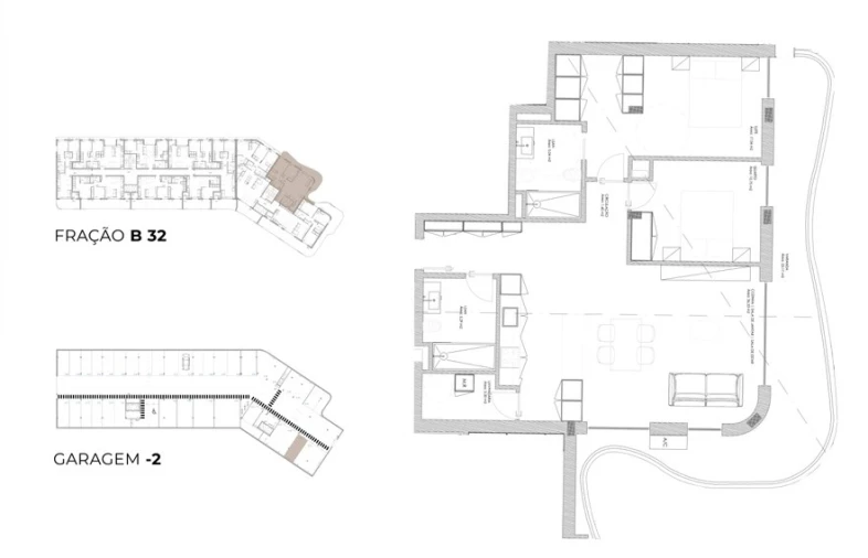 Apartamento T2 para Venda em Oliveira do Douro Planta 1