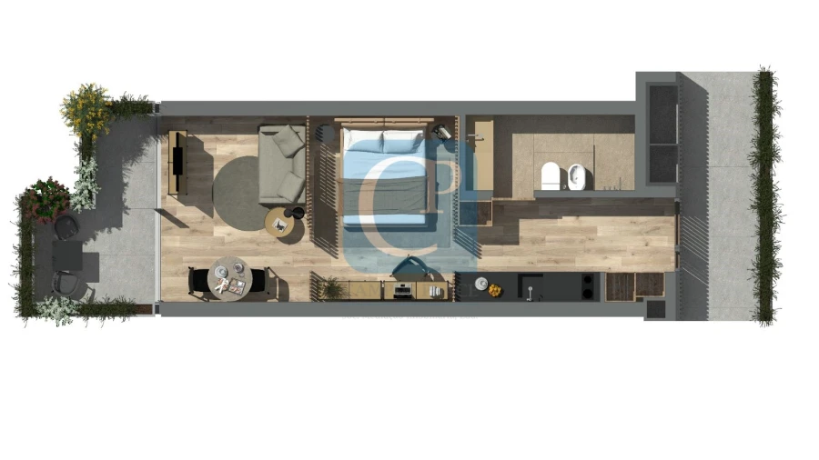 Apartamento T0 para Venda em Matosinhos e Leça da Palmeira Planta 1