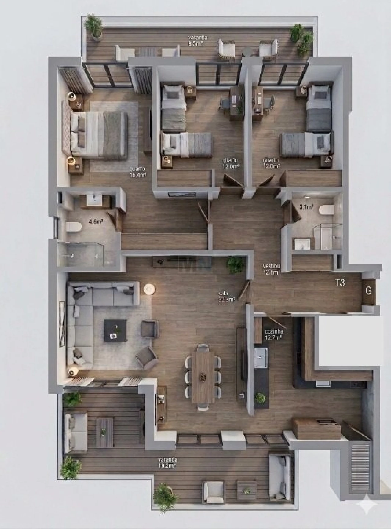 Apartamento T3 para Venda em Eiras e São Paulo de Frades Foto 1