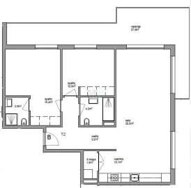 Apartamento T2 para Venda em Eiras e São Paulo de Frades
