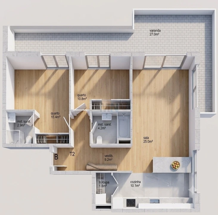 Apartamento T2 para Venda em Eiras e São Paulo de Frades Foto 1