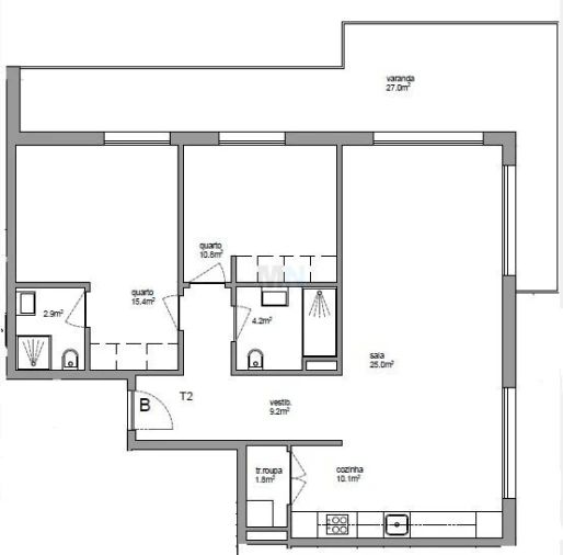 Apartamento T2 para Venda em Eiras e São Paulo de Frades Foto 2