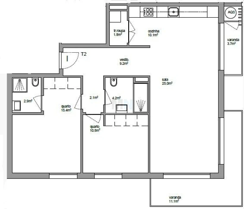 Apartamento T2 para Venda em Eiras e São Paulo de Frades Foto 4