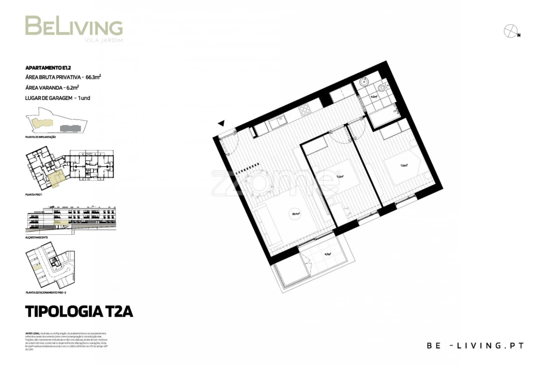 Apartamento T2 para Venda em Vila das Aves Foto 15