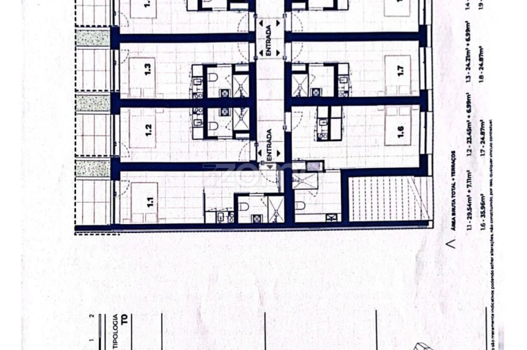 Apartamento T1 para Venda em Campanhã Planta 1