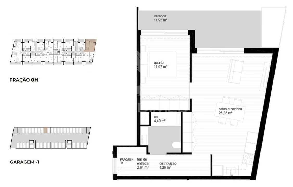 Apartamento T1 para Venda em Vila Nova de Cerveira e Lovelhe Foto 12
