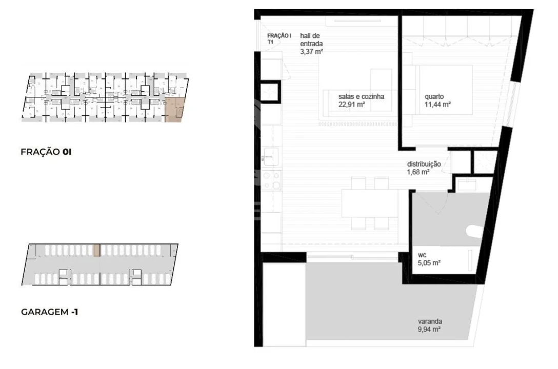 Apartamento T1 para Venda em Vila Nova de Cerveira e Lovelhe Foto 12