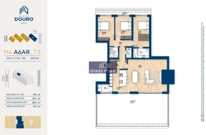 Apartamento T3 para Venda em Canidelo