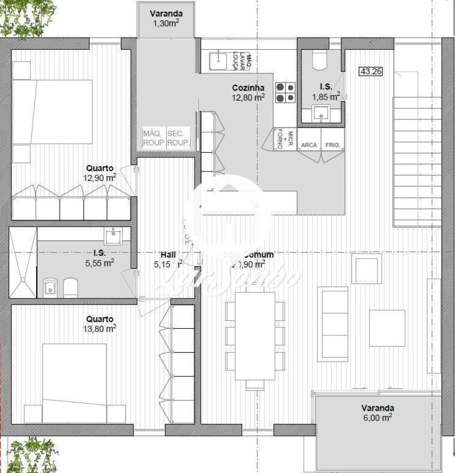 Apartamento T2 para Venda em Barcelos, V.Boa, V.Frescainha Foto 17