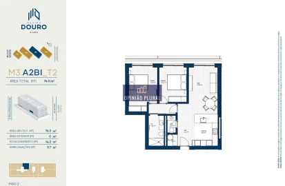 Apartamento T2 para Venda em Canidelo