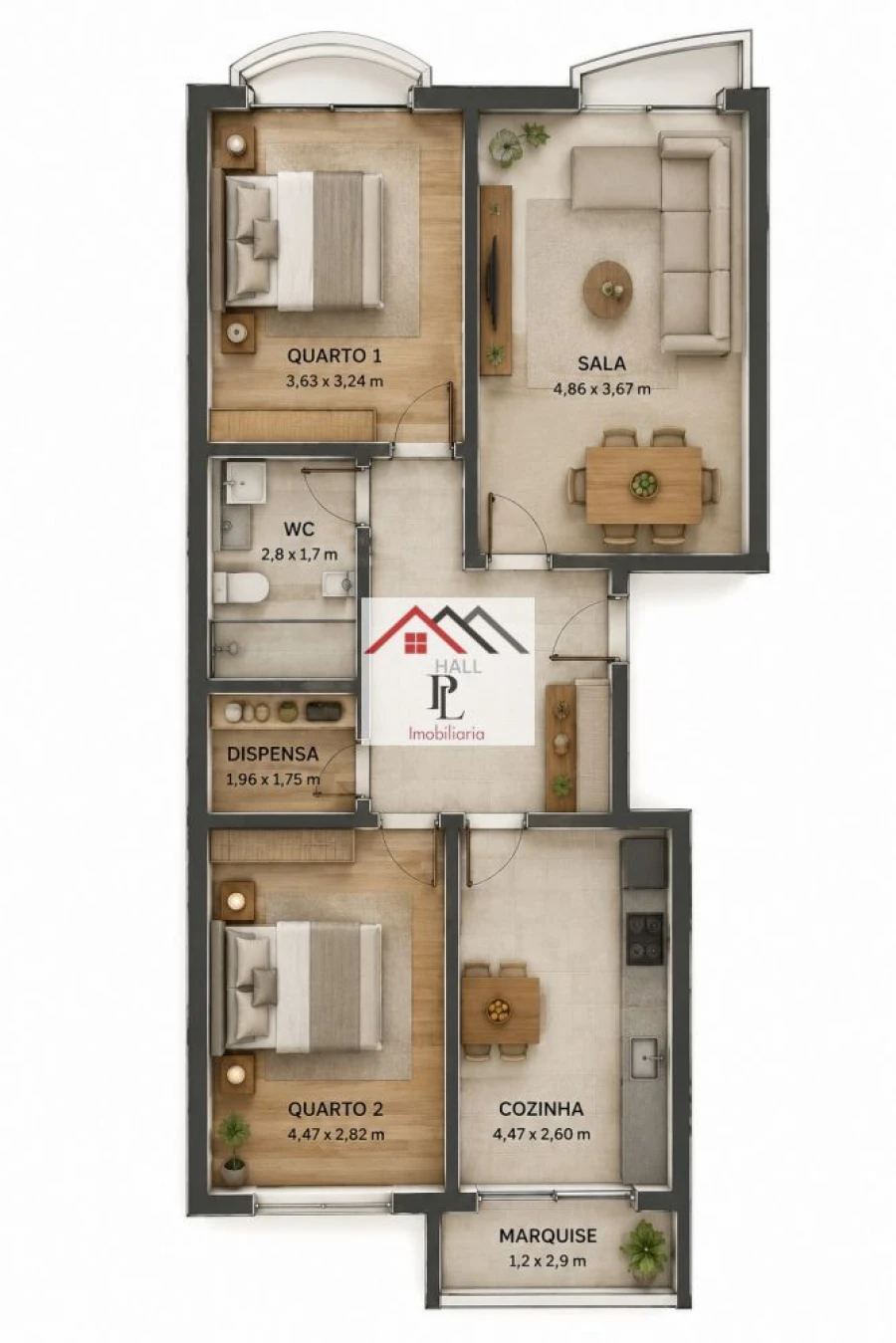 Apartamento T2 para Venda em Miranda do Corvo Foto 18