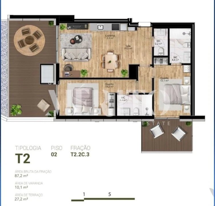 Apartamento T2 para Venda em Campanhã Foto 24