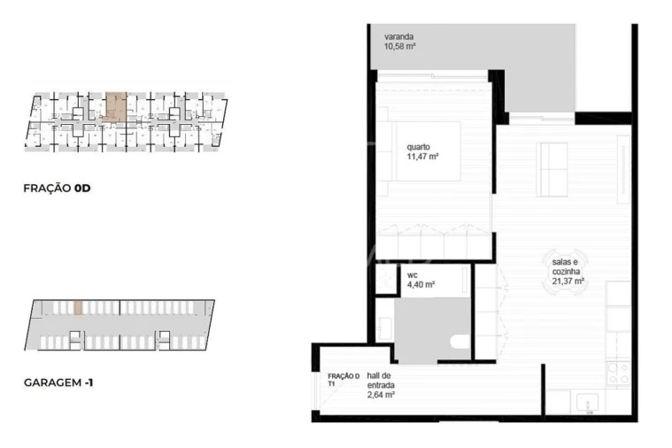 Apartamento T1 para Venda em Vila Nova de Cerveira e Lovelhe Foto 12
