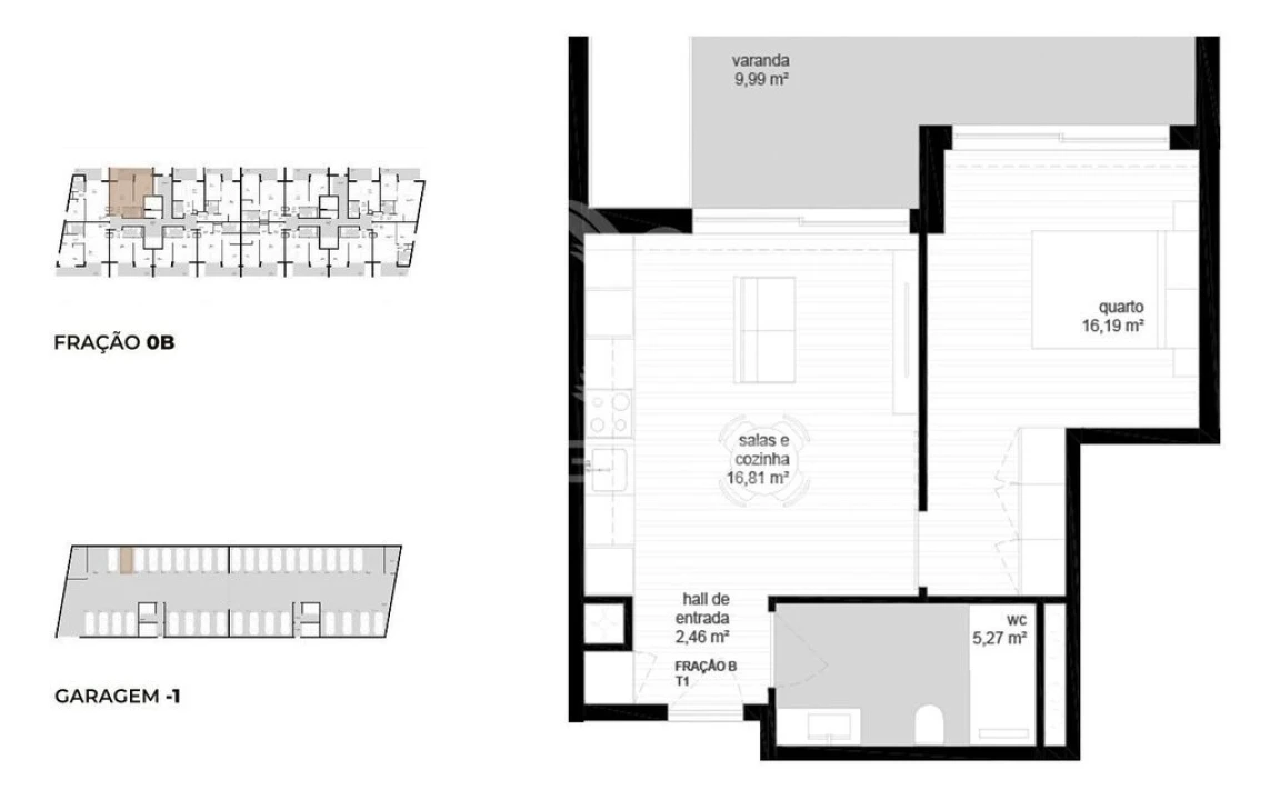 Apartamento T1 para Venda em Vila Nova de Cerveira e Lovelhe Foto 12