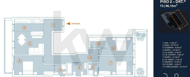 Apartamento T3 para Venda em Ericeira