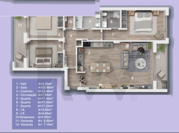 Apartamento T3 para Venda em Mafra