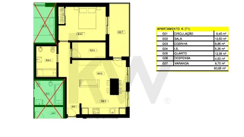 Apartamento T1 para Venda em Peniche